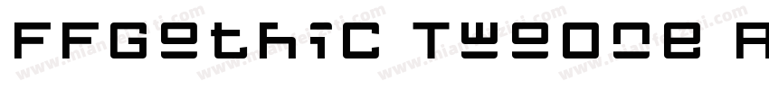 FFGothic TwoOne Regular字体转换